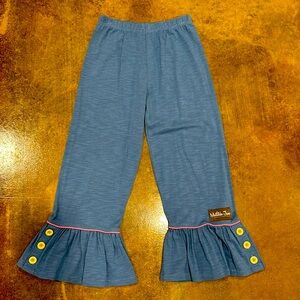 Matilda Jane Bright Lights Big Ruffles Pants 💙 Size 8